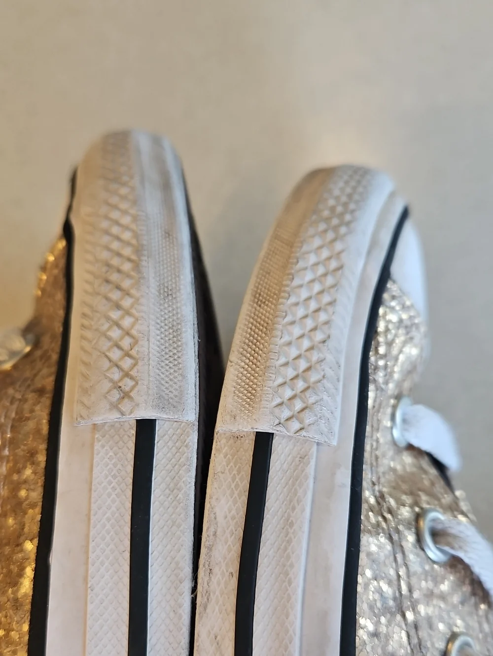 Youth Gold High Top Converse Sneakers